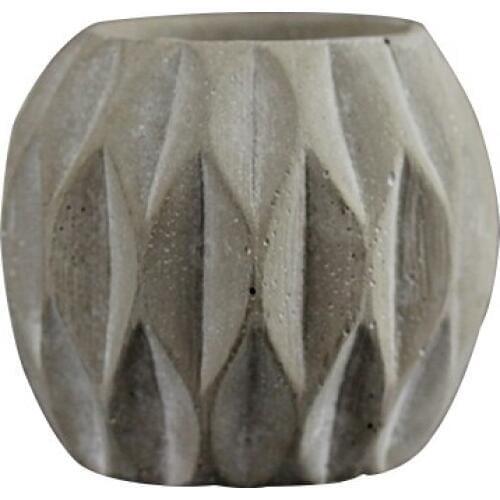 New Silicone Mold Concrete Flowerpot Mould Round with Striped Pen Barrel Desktop Decoration Tool