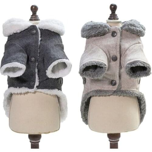 Dog Clothes Autumn Winter Puppy Pet Dog Coat Jacket For Small Medium Dogs Thicken Warm Chihuahua Yorkies Clothes Pets Clothing