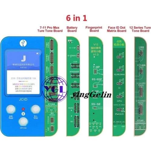 6 in 1 jc v1s programmer for iphone Face ID Not Working Fix Dot Matrix Cable Dot Projector Board Screen Battery Fingerprint