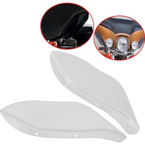 Motorcycle Clear Plastic Fairing Side Wing Windshield Air Deflector For Harley Touring Glide FLHR FLHT FLHX FLHTC 96-13