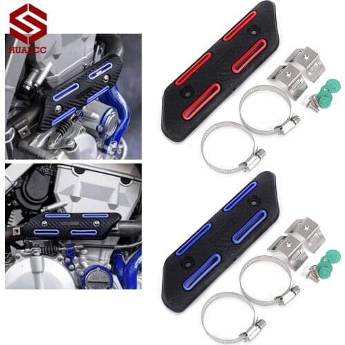Exhaust Muffler Pipe Heat Shield Cover Guard Protector for Suzuki RMZ250 RMZ400 RMZ450 RMX250 RMX400 RMX450 DRZ250 DRZ400 DRZ450
