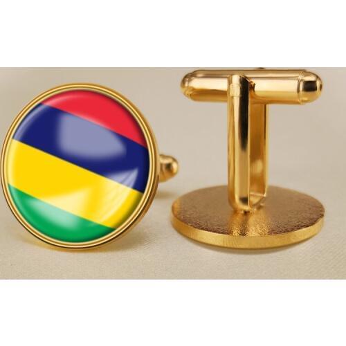 Coat of Arms of Mauritius Mauritian Flag National Emblem Cufflinks