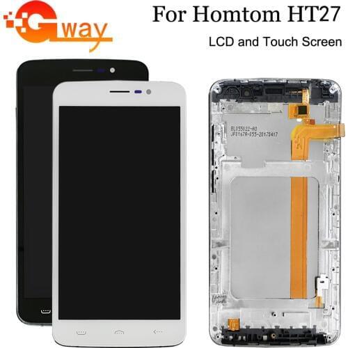 For 5.5" Homtom HT27 LCD Display+Touch Screen Digitizer Assembly with Frame For HomTom HT27 Phone Accessory + Tools