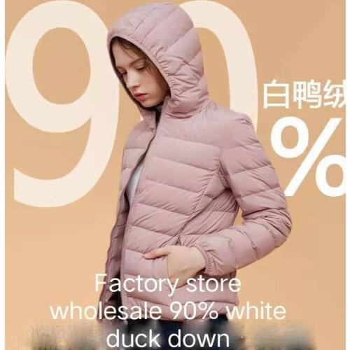 Winter Women Ultralight Thin Down Jacket Hooded Jackets Warm Coat Parka Lightweight Padded Jackets Womens Jackets Spring 2021