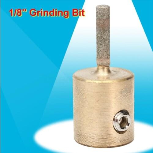 1/8'' Glass Grinder Bit Head Stained Glass Grinder Tools for Glass Stone Brass