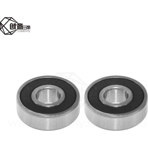 10PC 3D Printers Accessories Ball bearing 608 ( 608-2RS) Bearing Miniature Steel Single Row Wheel Miniature Deep Groove 3d Part