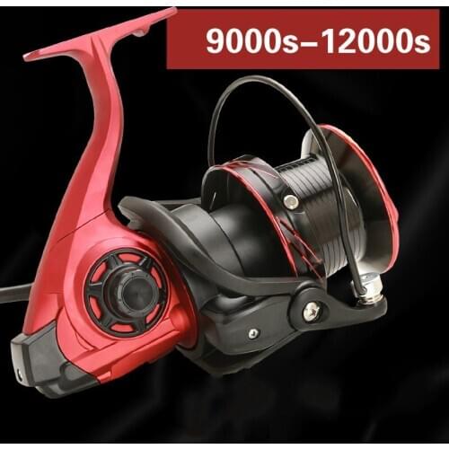 9000s 10000s 12000s Spinning Reel 30KG Max Drag 4.0:1 Gear Ratio Freshwater Saltwater rock Fishing Coil Trolling Wheel