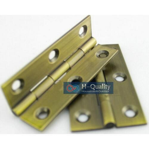 Free Bronze Screws 10PCS/Lot Antique Bronze Type Door Hinge 2.5 Inch (65MM) Length Solid Brass Material Antique Bronze Color