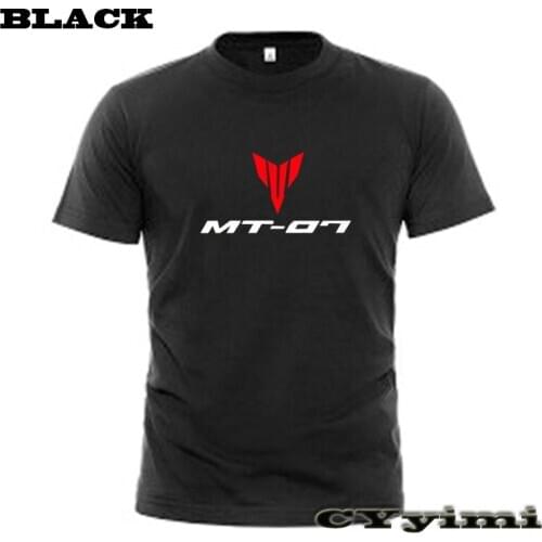 For Yamaha MT-07 MT07 mt07 T Shirt Men New LOGO T-shirt 100% Cotton Summer Short Sleeve Round Neck Tees Male