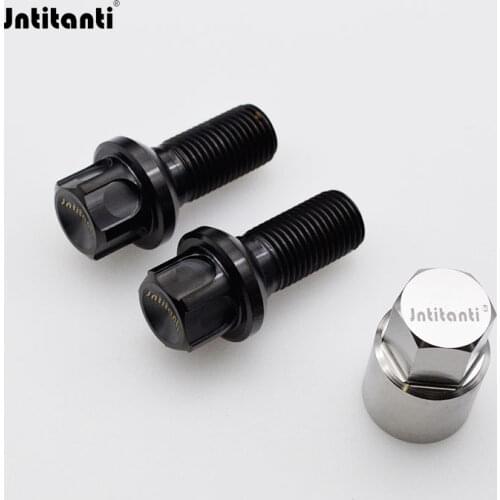 Jntitanti China factory high performance strong Anti-theft ball seat Gr.5 titanium lug bolts M14*1.5*28mm for Mercedes Benz