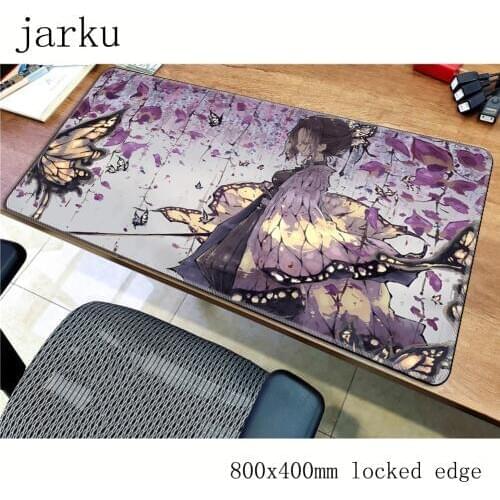 Kimetsu no Yaiba mouse pad cute gamer 800x400x2mm notbook mouse mat gaming mousepad Mass pattern pad mouse PC desk padmouse