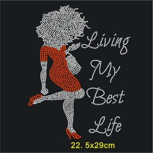 Beauty Applique Iron On Rhinestone Transfer iron on applique patches hot fix rhinestone transfer motifs