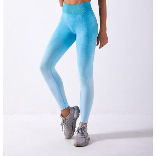 Energy Seamless Leggings Ombre Women High Waist Sport Leggings Push Up Fitness Gym Leggings Yoga Pants Athletic Workout Tights