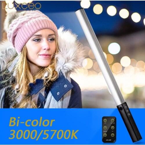 LUXCEO Q508S LED Video Wand Light Tube Bi-color 3000K/5750K 1000LM 6-Levels Photo Lighting Lamp For Tiktok Studio Photography