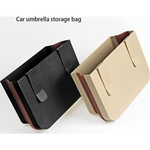 Multifunctional car trash bin hanging folding storage box umbrella storage bag car for creative cars