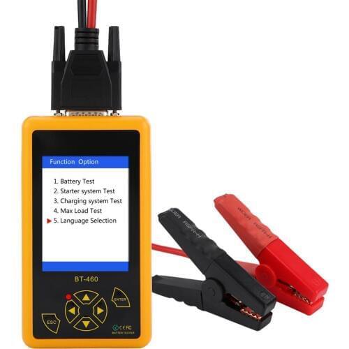 Multifunctional Battery Tester 4 Inch TFT Colorful Display Car Battery Tester Analyzer for 12V Vehicle 24V Heavy Duty Trucks