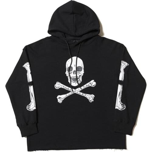 Skull Man Hoodies Cotton Sweatshirts skull Men Clothing Sweatshirt Woman Womens Harajuku Hip Hop Friends Streetwear
