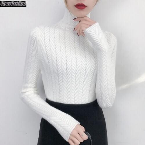 Underwear Woman Autumn and Winter 2021 New Slim Bottom Shirt Long Sleeve Sleeve Tight Knitted Shirt Thickening
