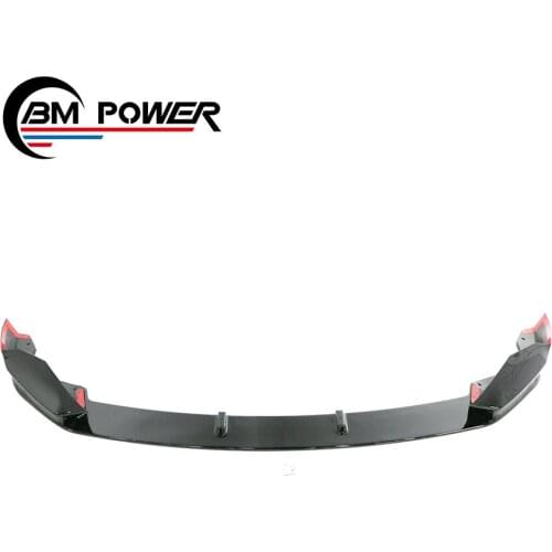 1S Front Spoiler fit for 1S F52 ABS material glossy black front lips 2018-2020y