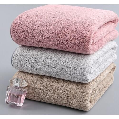 70x140cm Bamboo Charcoal Coral Velvet Bath Towel For Adult Soft Absorbent Microfiber Fabric Towel Household Bathroom Towel Sets