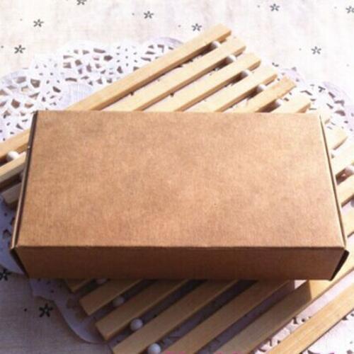 15pcs Blank Kraft Candy Box, Handmade Soap Box, Jewelry Cookies Gift Paper Party Birthday Wedding Favor Box