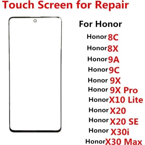 Honor9X Outer Screen For Huawei Honor 9X Front Touch Panel LCD Display Out Glass Cover Lens Phone Repair Replace Parts