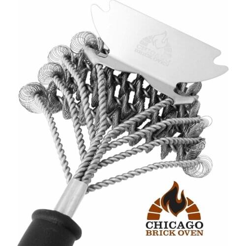 Bristle Free 5-in-1 BBQ Grill Brush Scraper Cleaner Set Grill Accessories Tool Grill Brush and Scraper Barbecue Accessories