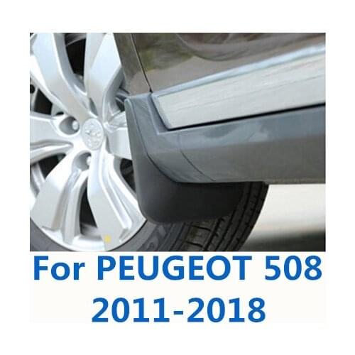 Special fender modified exterior front and rear wheel soft plastic file mud tile car Accessories For PEUGEOT 508 2011-2018