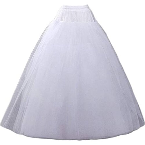 A-line Hoopless Petticoat Crinoline Underskirt Slips for Wedding Dress 2023