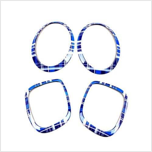 Taillight Rear Light + Headlight Frame Trim Cover Cap ABS for Mini Cooper ONE/S/JCW F Series F56 Hatchback Car Decal Accessories