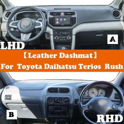 Suede Leather Dashmat Accessories Car-Styling Dashboard Covers Pad Sunshade For Toyota Daihatsu Terios Rush SA F800 Dual VVT V4