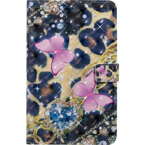 3D PU Leather Tablet Protect Shell Wallet clip Case For Samsung Galaxy Tab A P200 P205 8.0" 2019 Magnetic Stand Cover Funda+pen