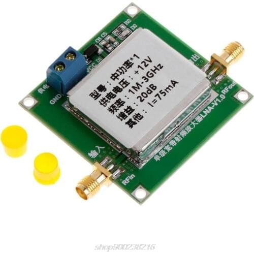 1-3000MHz 2.4GHz 20dB LNA RF Broadband Low Noise Amplifier Module UHF HF VHF F26 21 Dropshipping
