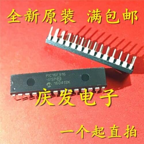 10PCS/PIC16F916-I/SP PIC16F916 PIC16F916-I DIP28