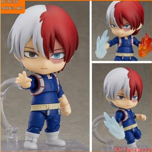 100% Original:My Hero Academia Todoroki Shoto Q version figma Action Figure Anime Figure Model Toys Figure Collection Doll Gift
