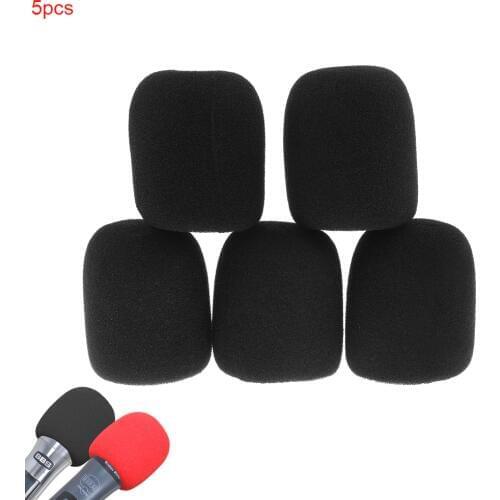 5 Pcs Universal Thickened Washable Breathable Microphone Accessories Foam Cover Windscreens Sponge Handheld Microphone Cover