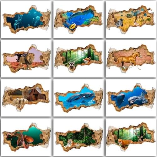 5D DIY Diamond Painting Kits animals horse tiger home decor art Full Square&Round Diamond mosaic Diamond embroidery Cross stitch