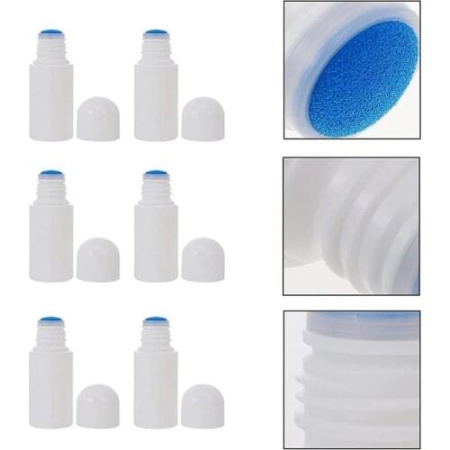 8 Pcs Sponge Top Plastic Bottle Sponge Applicator Bottle Liquid Container for Essential Oil Perfume Cosmetics