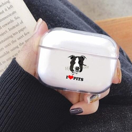 I Love Pit Bulls Cover For AirPods Pro 3 Air Pods Case Earphone Accessories TPU Protector Airpods3 Case