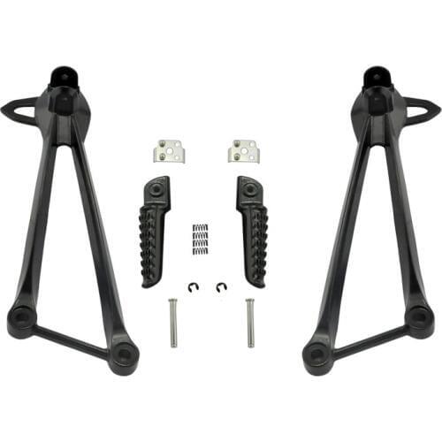 For Kawasaki ZX6R 2009 2010 2011 ZX636 2008 2009 2010 Motorcycle Rear Passenger Foot Pegs Foot rest With Brackets NEW