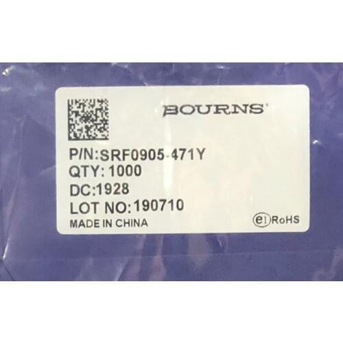 SRF0905-471Y BOURNS Chip common mode inductor 9x6x5 470UH 1.1A