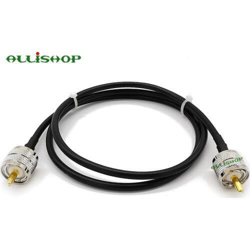 LMR-195 UHF Male to UHF Male Pigtail LMR-195 Handheld Radio RF Pigtail Cable UHF Male to UHF SO239 Male 1/3/5/8/10/12/15M