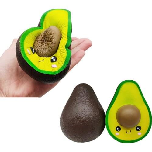 Simulation Fruit Series Avocado Adult Slowly Rising Stress Relief Fun Toy Avocado Fruit Anti-stress Toy For Baby Gift B1057