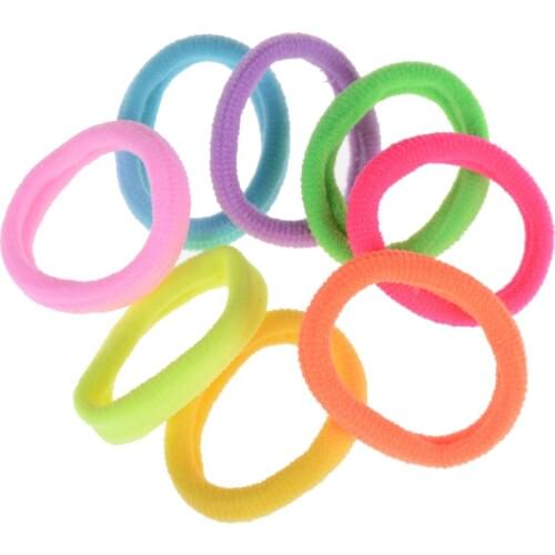 20pcs/lot (Mix Color) Candy Colored Quality Elastic Ponytail Holders Accessories Girl Women Rubber Bands Tie Gum Fashion