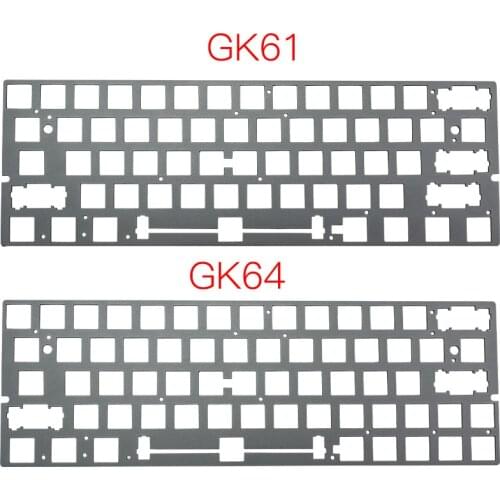 Customized Mechanical Keyboard Aluminum Alloy Positioning Plate DIY Support ANSI for 60% Keyboard GK64 GK61 GH60 CNC Anodized