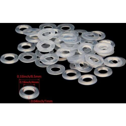 Hot 100PCS M3~M20 Thickness 0.8~2mm Flexible White Nylon Gasket Insulation Plumbing Leakproof Kit O-ring Seal Watertight Fitting