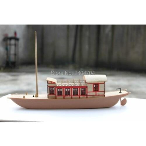 NIDALE Model Chinese trade carrier ship Assembly Model diy kits power-driven spray water ship 3D wooden puzzle