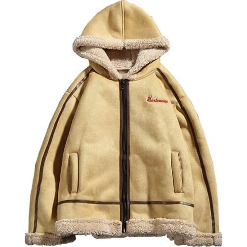 2021 Winter Mens Thick Warm Fleece Jackets And Coats With Hood Lined Thermal Windbreaker Fashion Plush Outerwear Big Size 5XL