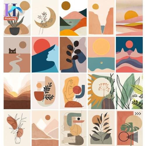 Painting By Numbers Digital painting illustration Picture DIY Kits Acrylic Digital Paint By Number For Adults Home Wall Art