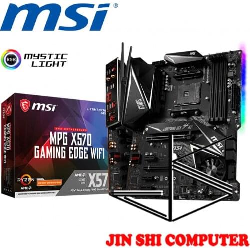 NEW MSI MPG X570 GAMING EDGE WIFI AMD Ryzen™ 5000 Series AM4 socket Supports DDR4 Memory, up to 4400+(OC) MHz PCIe 4.0 M.2